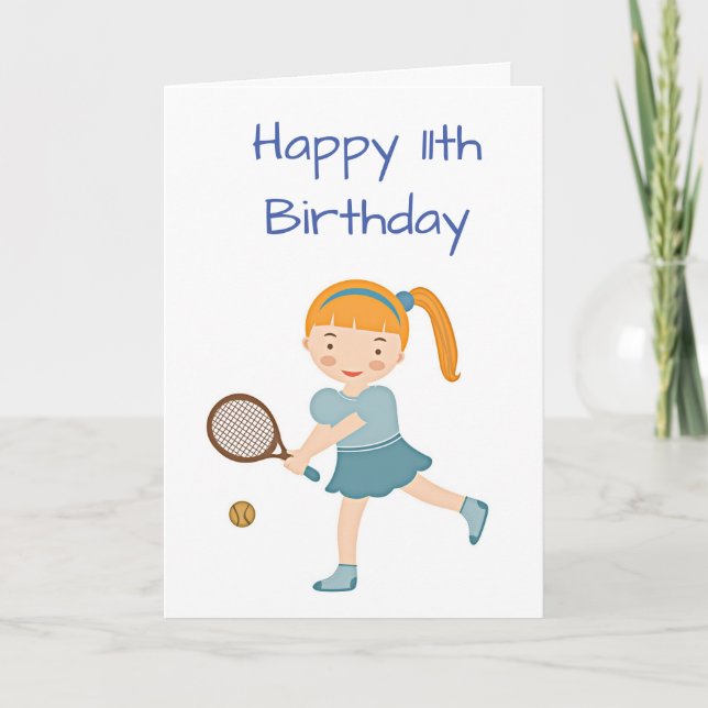 HORA DE CELEBRAR LA "11ª" Tarjeta DE CUMPLEAÑOS (Anverso)