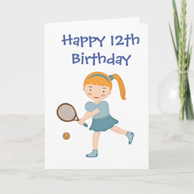 HORA DE CELEBRAR LA "12ª" Tarjeta DE CUMPLEAÑOS (Anverso)