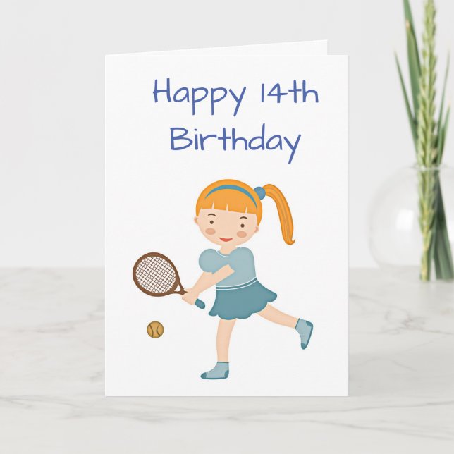 HORA DE CELEBRAR LA "14ª" Tarjeta DE CUMPLEAÑOS (Anverso)