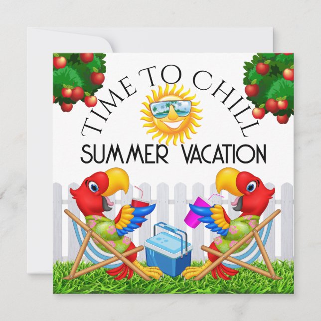 Hora de CHILL Invitación (Anverso)