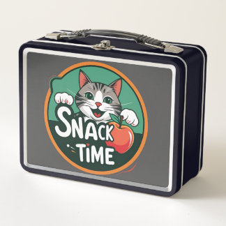 Hora de comer snacks del gato – Dibujo animado de 