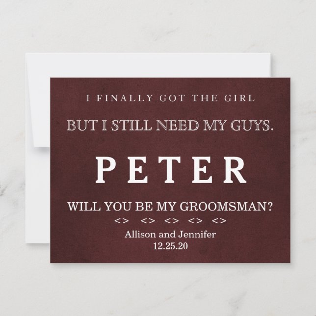 Hora de Invitación para Ponerse el Traje (Anverso)