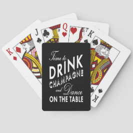 Hora de jugar a las cartas para beber champagne
