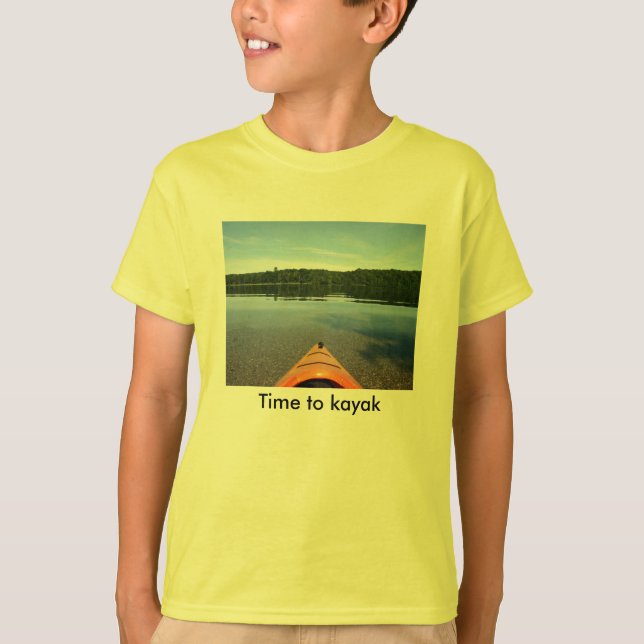 Hora de kayak - camiseta de los niños (Anverso)