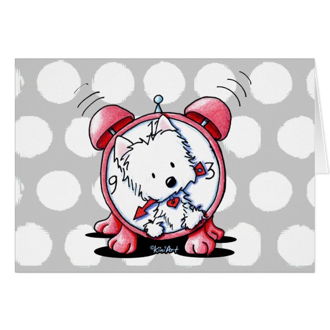 Hora de KiniArt Westie (Anverso (Horizontal))