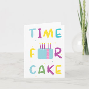 Hora De La Tarjeta De Cumpleaños De Cake Puns