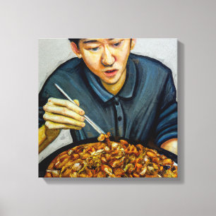 Hora de Makan - Impresión de arte de lienzo envuel