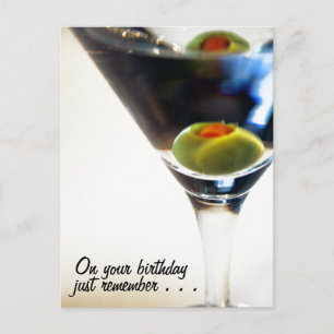 ¡Hora de Martini! postal
