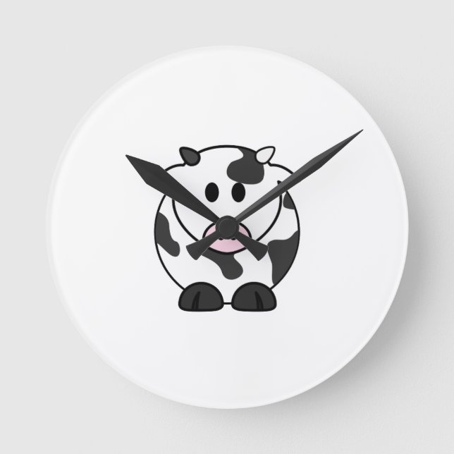 Hora de Moo – Reloj de Pared de Vaca Adorable (Anverso)