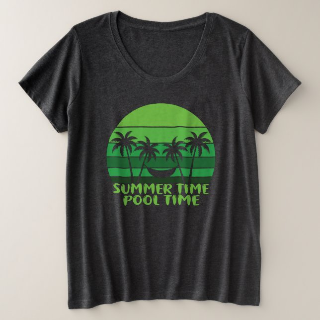 HORA DE PISCINA EN VERANO. (Anverso del diseño)