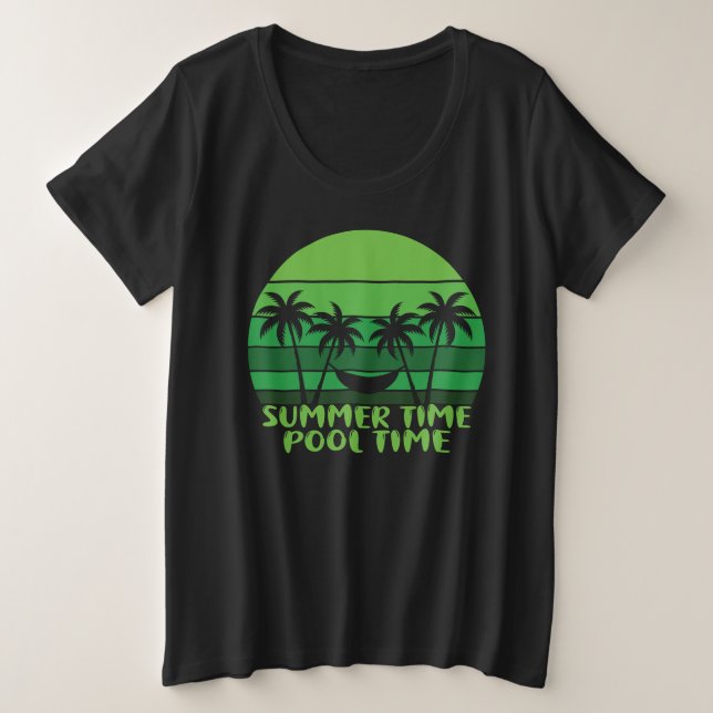 HORA DE PISCINA EN VERANO. (Anverso del diseño)