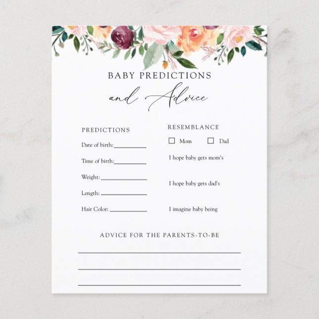 Hora de recibir la tarjeta de consejos y prediccio (Anverso)