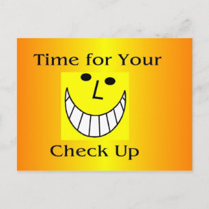 Hora de su tarjeta postal de cheque