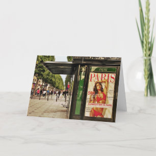 Hora de verano en París Tarjeta de felicitación