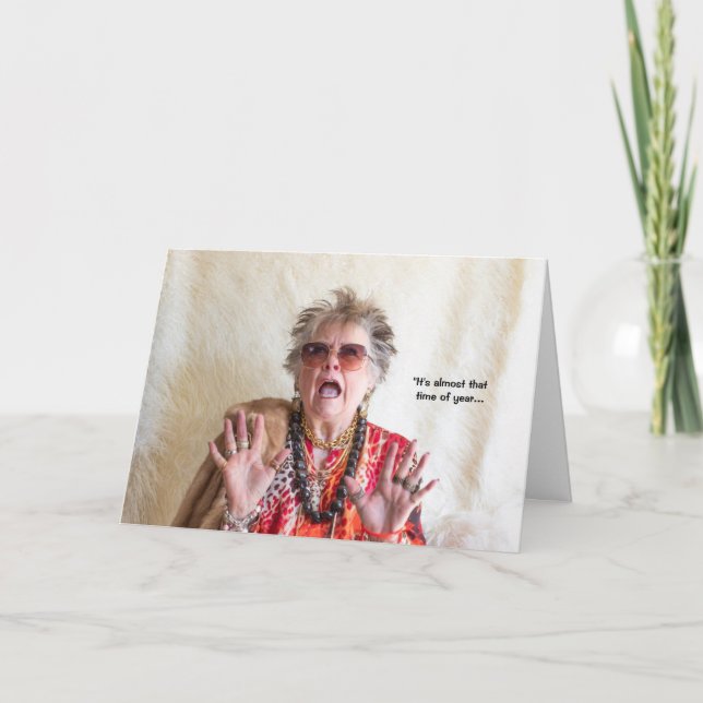 Hora del año para la tarjeta de canales de vacacio (Anverso)