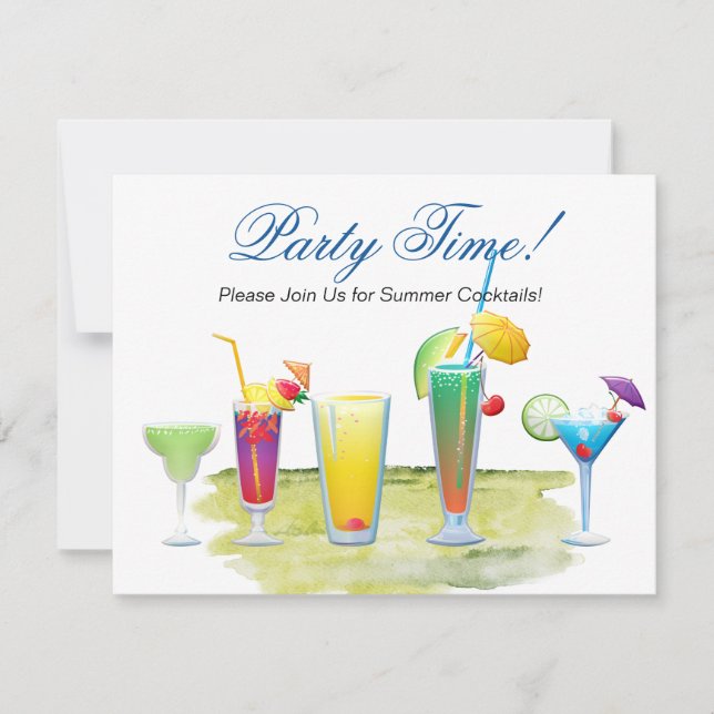 Hora del fiesta, cócteles de verano (Anverso)