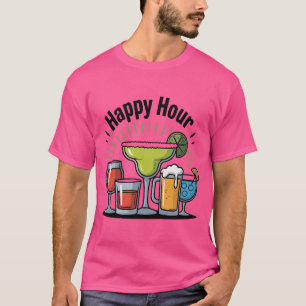 Hora Feliz – Diseño de Camiseta Divertido y Casual