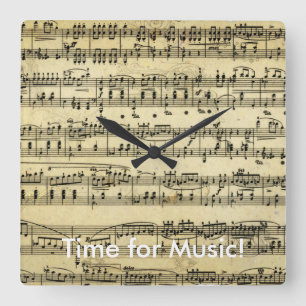 Hora para el reloj de la música