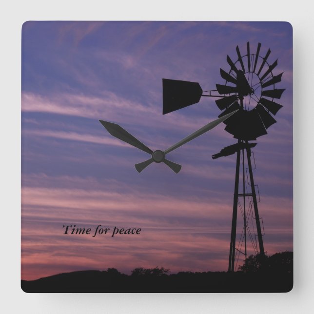 Hora para el reloj de pared de la paz con el (Anverso)