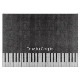 Hora para la tabla de cortar del teclado de piano