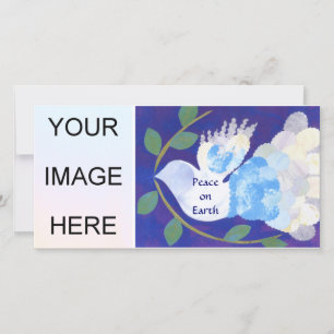Hora para la tarjeta de la foto de la paz