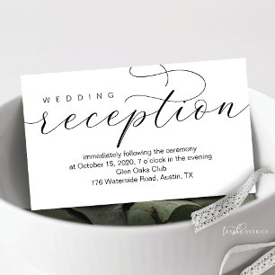 Hora y lugar de recepción de bodas, mínimo moderno
