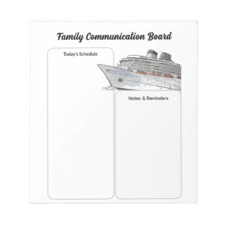 Horario de comunicación del crucero Cuaderno de a 