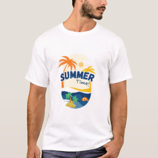 Horario de verano de camisetas masculinas, hora de