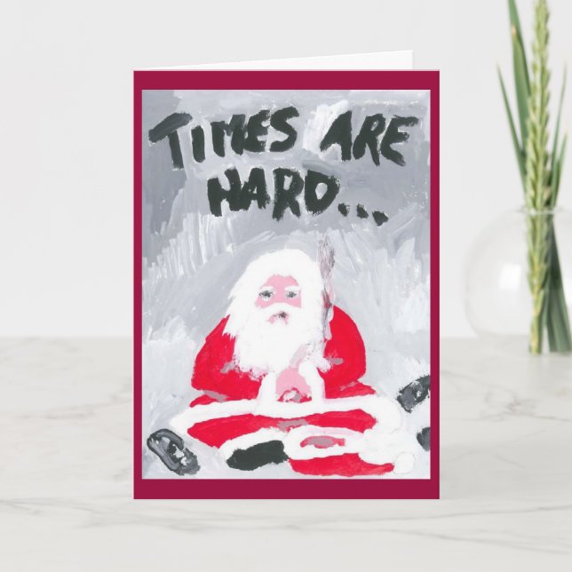 HORAS DIFÍCILES (2) Tarjeta de Navidades (Anverso)