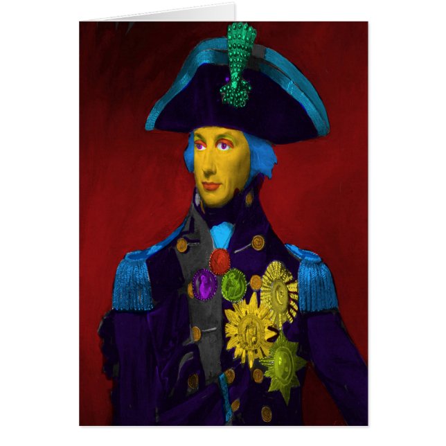 Horatio Nelson Pop Art Birthday Card (Frente)