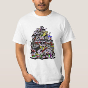 Horda del zombi - camiseta del valor de los