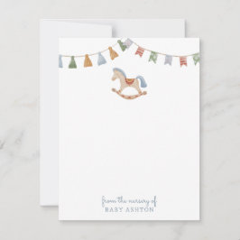 Horés rocoso, de la guardería de la tarjeta