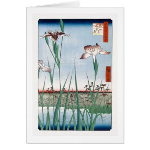 Horikiri Iris Garden Hiroshige Bella Artes japonés