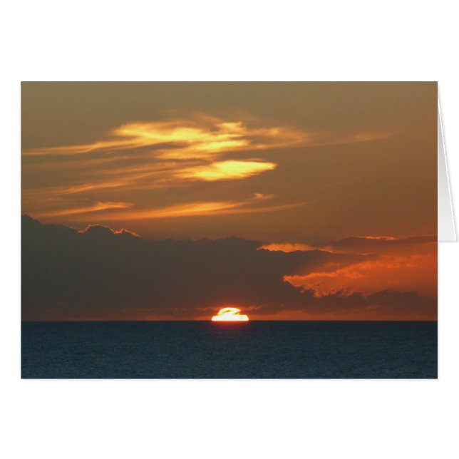Horizon Sunset Colorous Seascape Photography (Anverso (Horizontal))