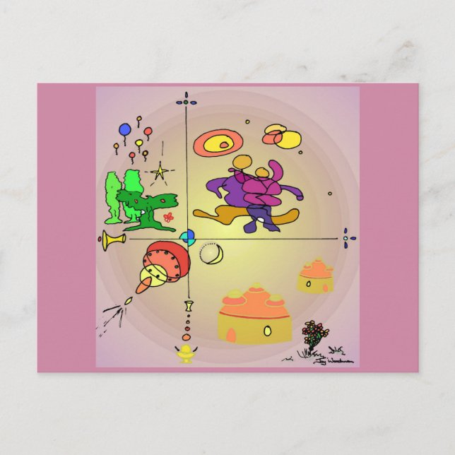 Horizons Resumen postal de arte de SF (Anverso)