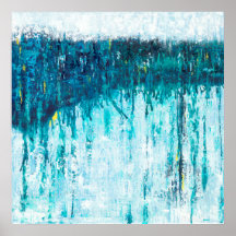 Horizonte azul - Arte abstracto azul