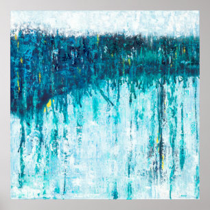 Horizonte azul - Arte abstracto azul