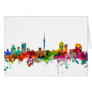 Horizonte de Auckland Nueva Zelanda