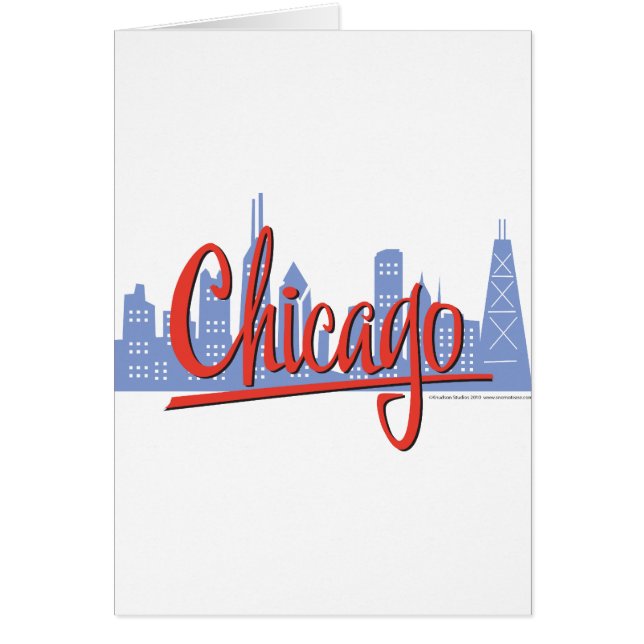 Horizonte de Chicago Ciudad Ventosa (Frente)