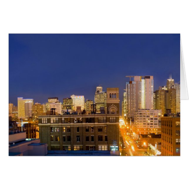 horizonte de Chicago, Illinois, tomado desde West  (Anverso (Horizontal))