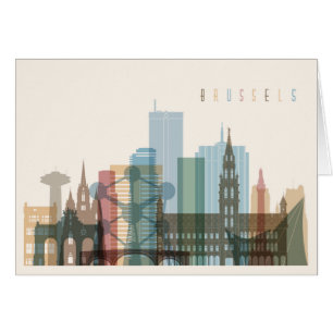 Horizonte de la ciudad de Bruselas, Bélgica el