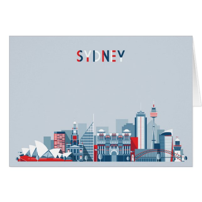 Horizonte de la ciudad de Sydney Australia (Anverso (Horizontal))