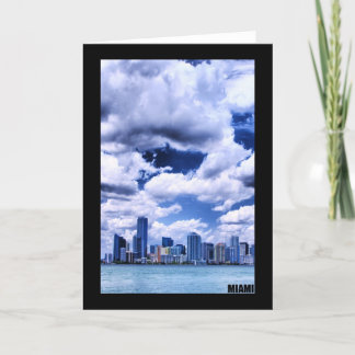 Horizonte de Miami - tarjeta de felicitación