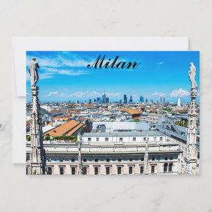 horizonte de Milán en Italia