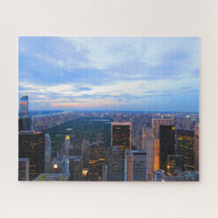 Horizonte de New York City en el rompecabezas de