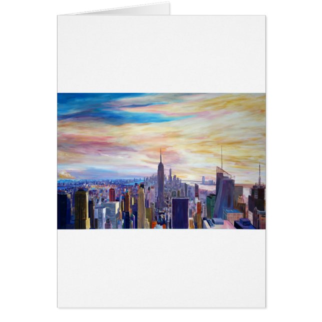 Horizonte de New York City Manhatta (Frente)