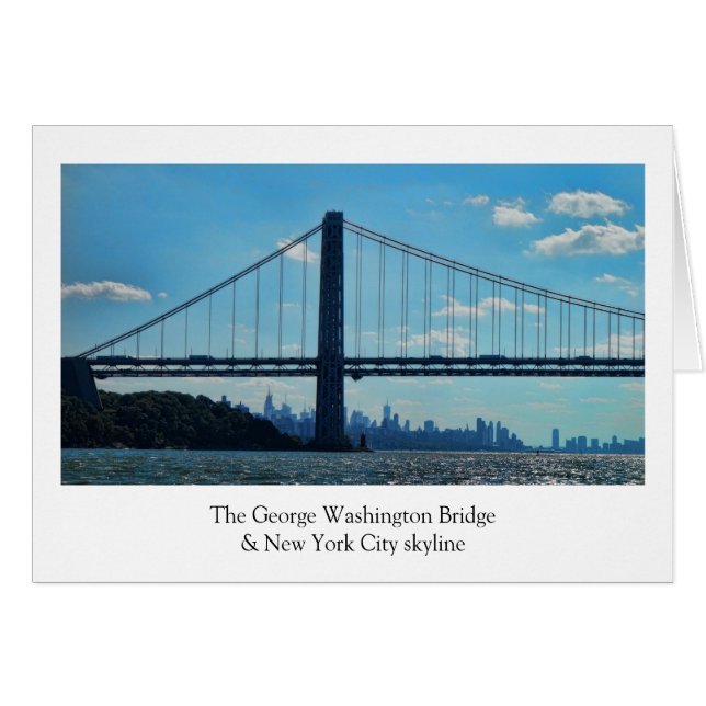 Horizonte de New York City, puente de George (Anverso (Horizontal))