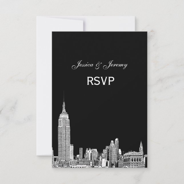 Horizonte de NYC 01 Grabado RSVP #2 (Anverso)