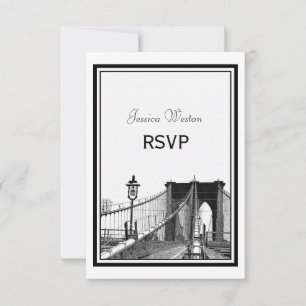 Horizonte de NYC Puente Bklyn #2 Grabado RSVP