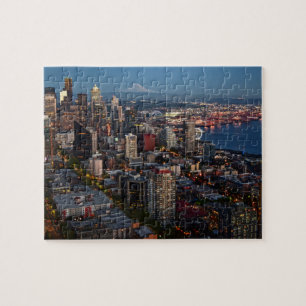 Horizonte de Seattle en el rompecabezas de la